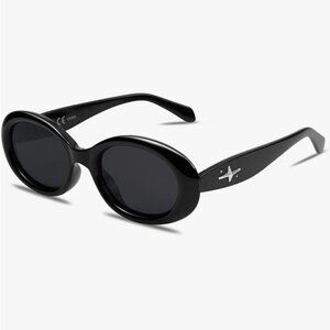 Black Gold Cross Sunglasses